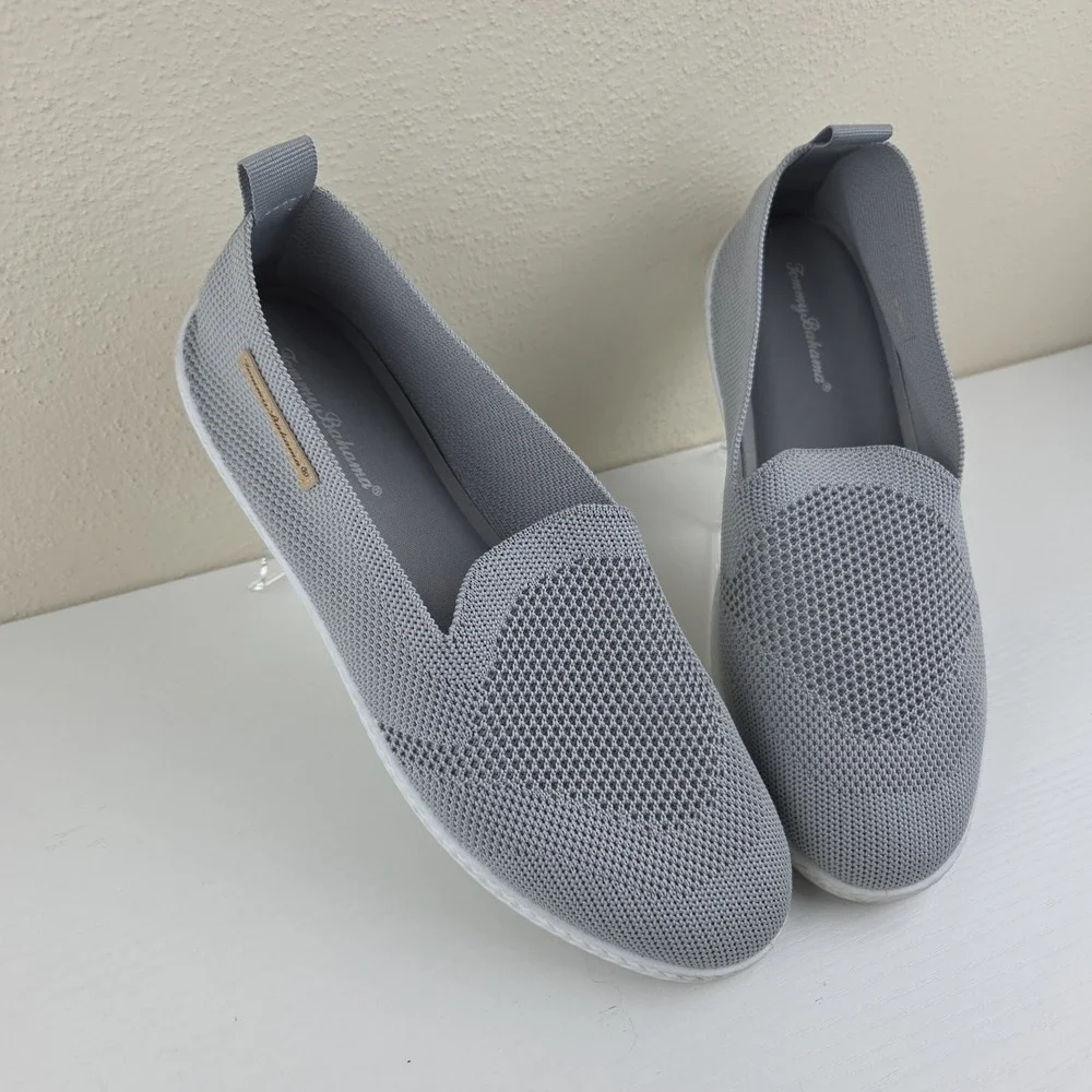 Tommy Bahama Women 8.5 Gray Slip On Shoe Boat Comfort‎